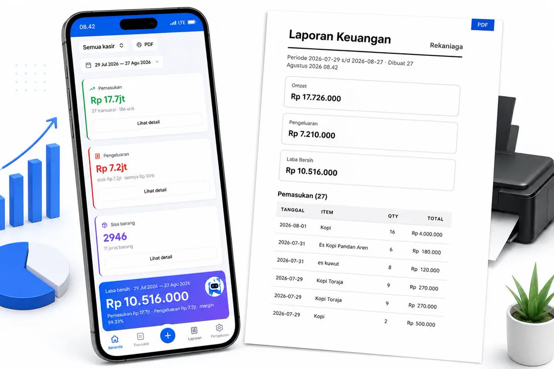 Laporan keuangan PDF Rekaniaga